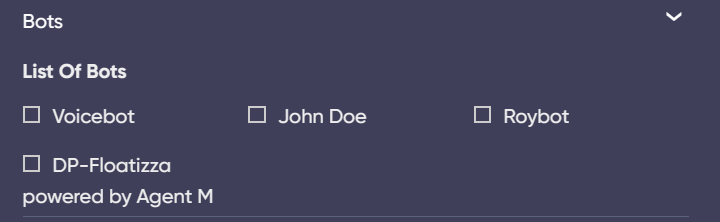 list of bots